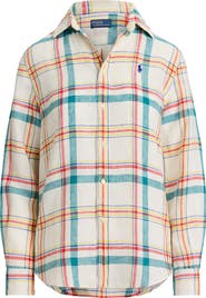 Polo Ralph Lauren Plaid Linen Shirt