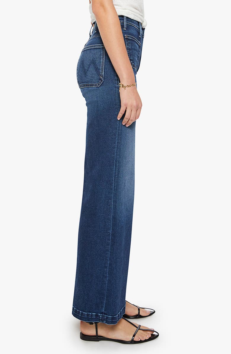 MOTHER The Hustler Roller Sneak High Waist Wide Leg Jeans, Alternate, color, Taking Chances