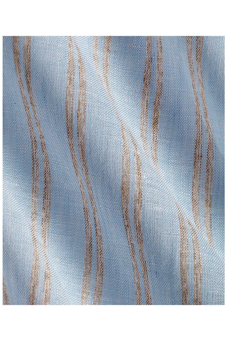 Stripe Slub Linen Button-Up Shirt, Alternate, color, SKY/ DUNE
