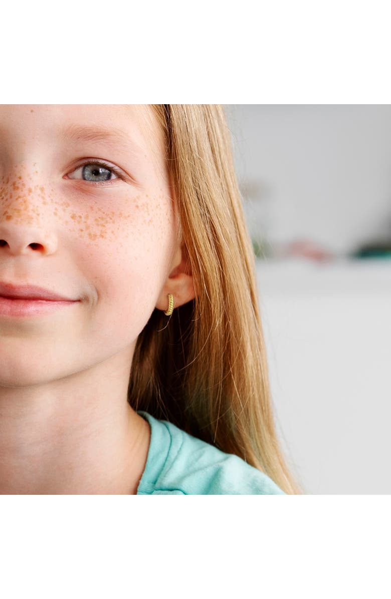 Julianna B. Twist Design Mini Hoop Earrings 14k Gold, Alternate, color, 14K Gold