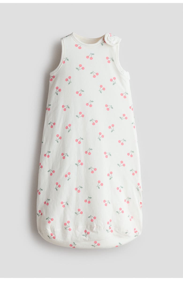 H&M Printed Sleep Bag, Main, color, White/Cherries