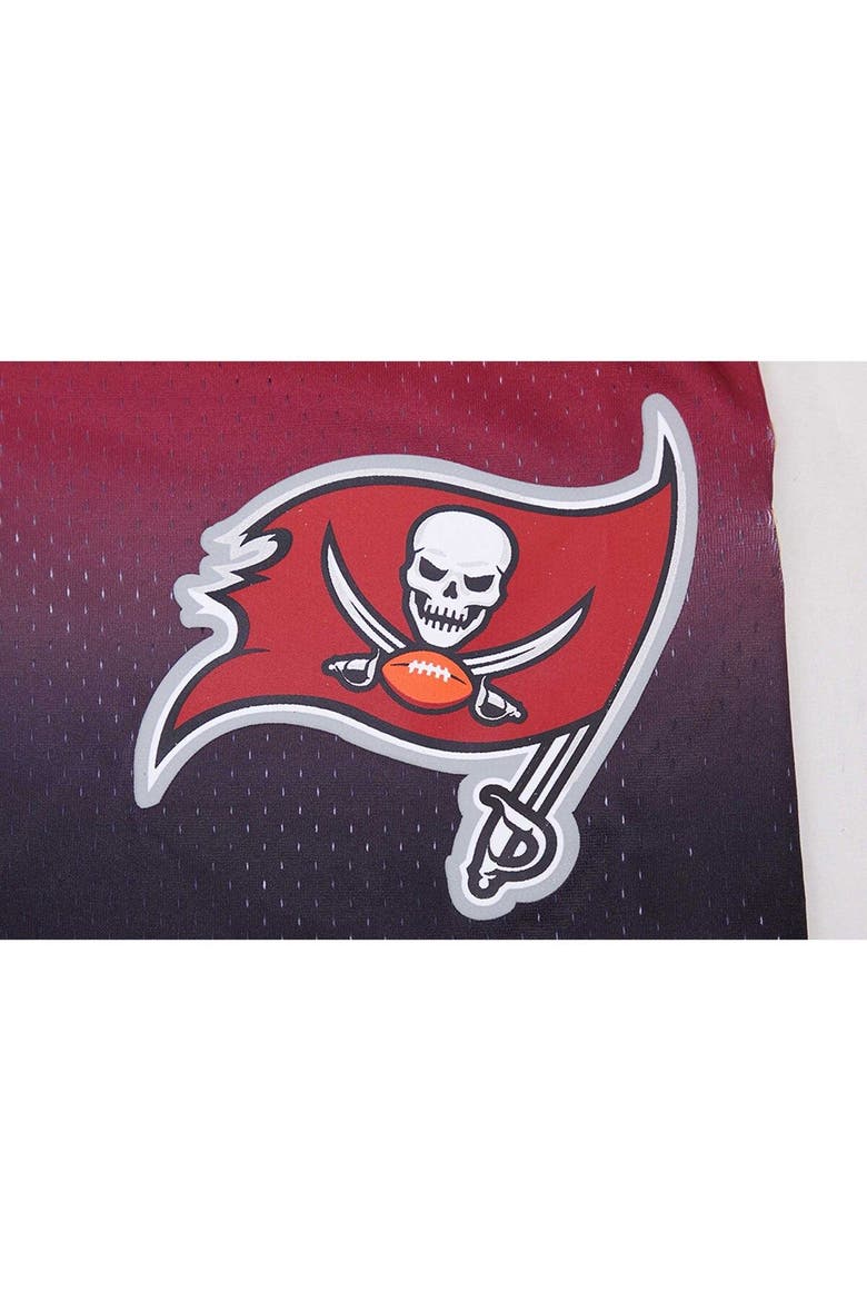 Men's Pro Standard Black/Red Tampa Bay Buccaneers Ombre Mesh Shorts, Alternate, color, Black