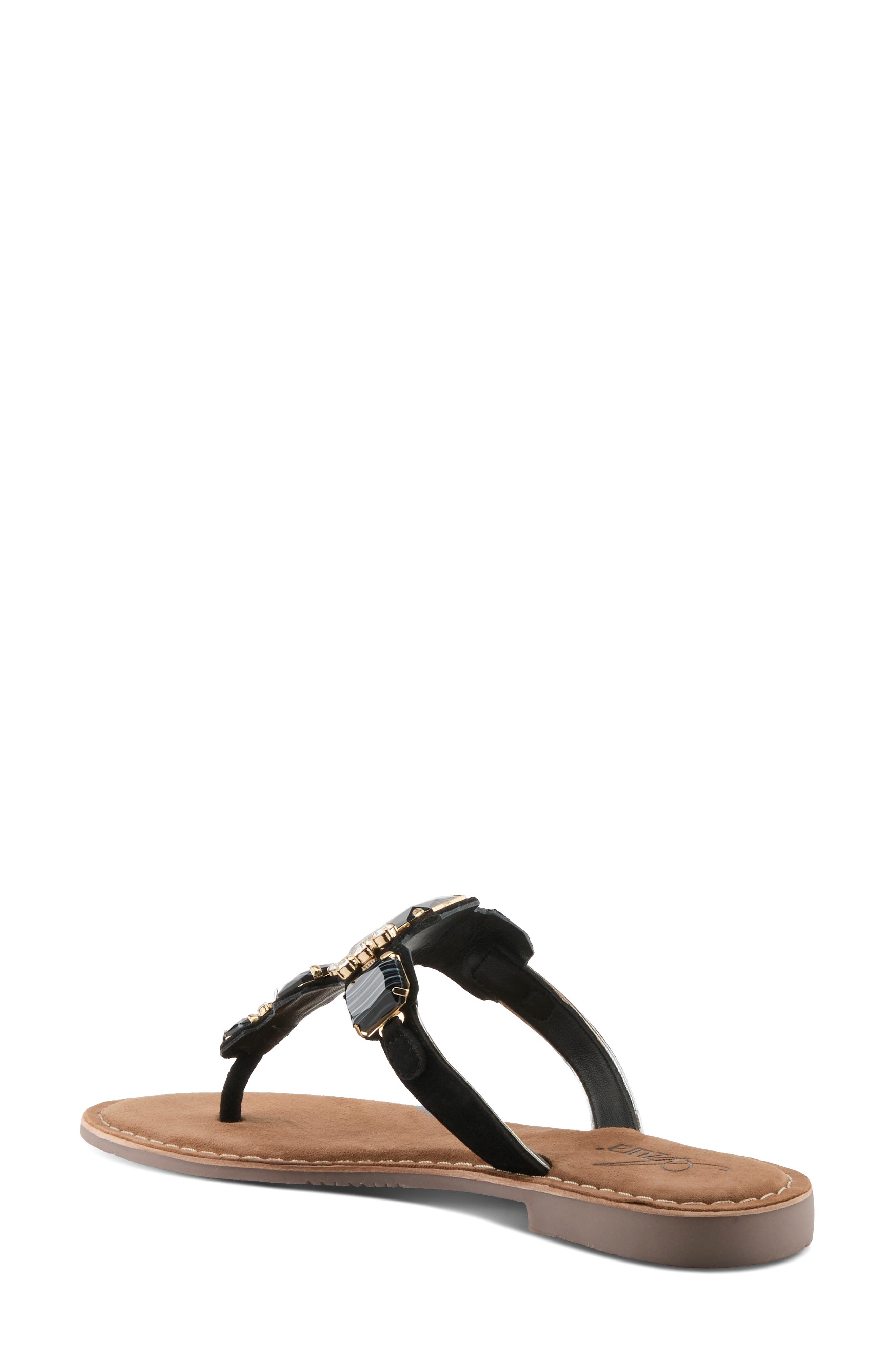 AZURA BY SPRING STEP Agates Sandal, Alternate, color, Black Suede