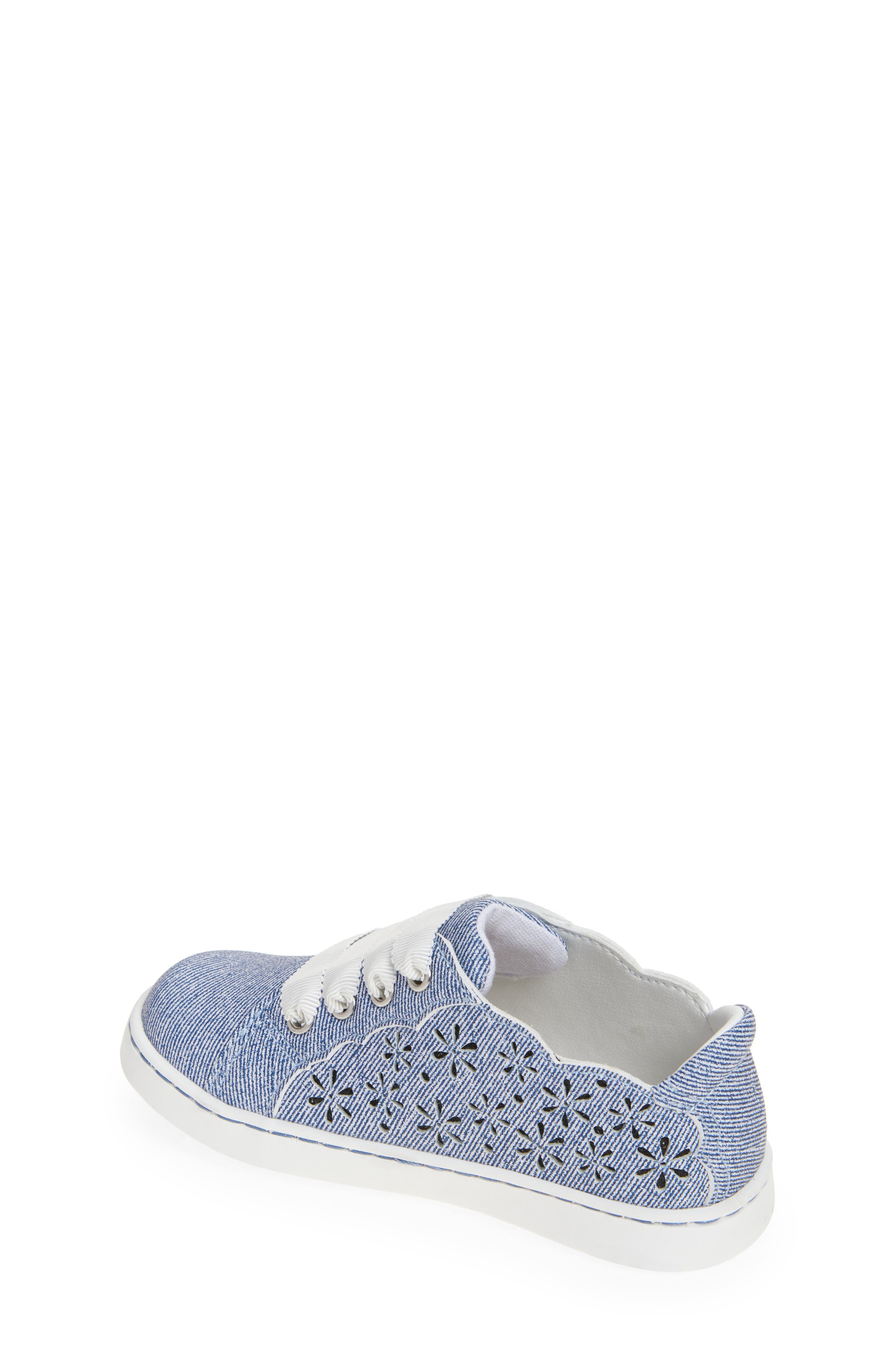 L
AMOUR Denise Cutout Sneaker, Alternate, color, Denim