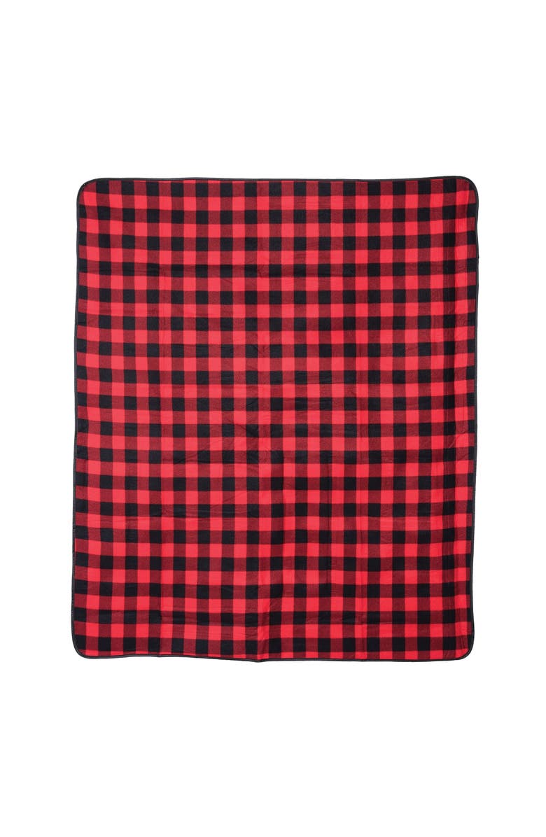 C&F Home Buffalo Check Picnic 50" x 60" Throw Blanket, Main, color, Red