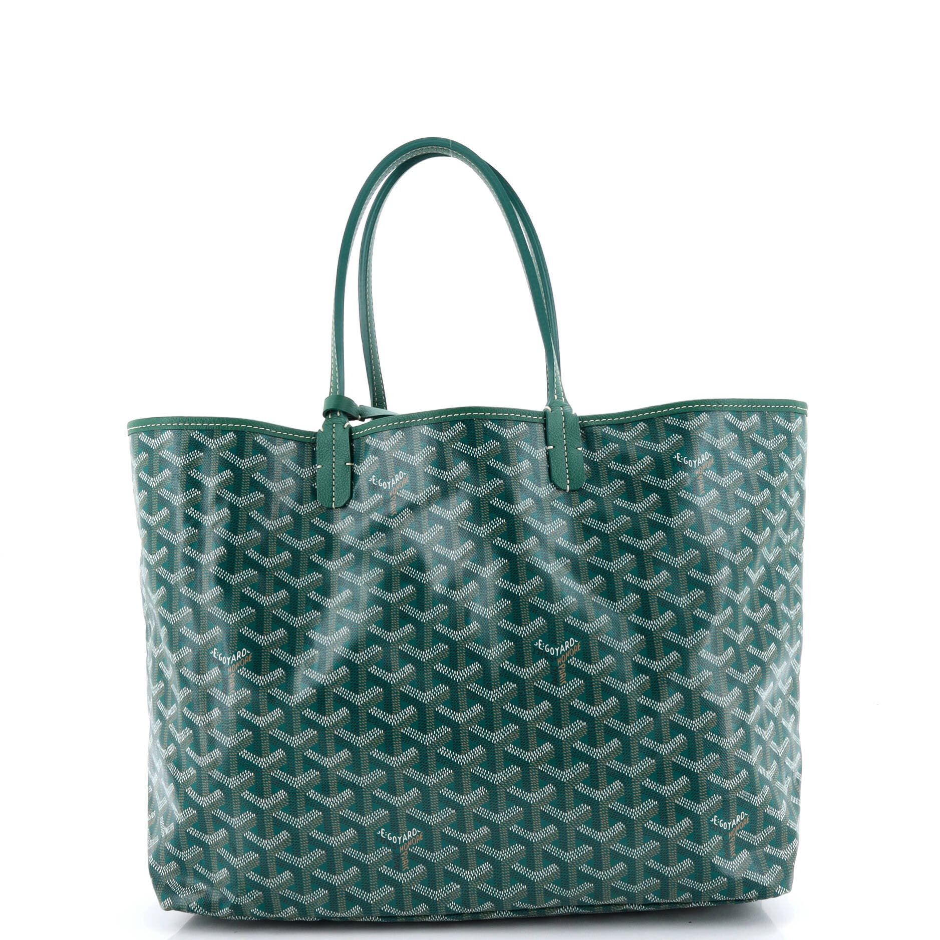 Pre-Owned Goyard Saint Louis Tote Coated Canvas PM, Alternate, color, Green
