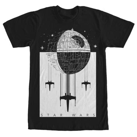 Men's Star Wars Death Star Battle  Graphic T-Shirt