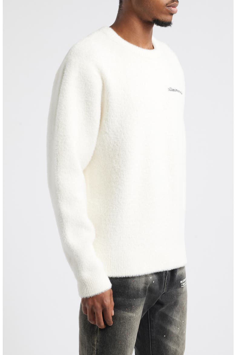 Fuzz Oversize Sweatshirt, Alternate, color, WHISPER WHITE