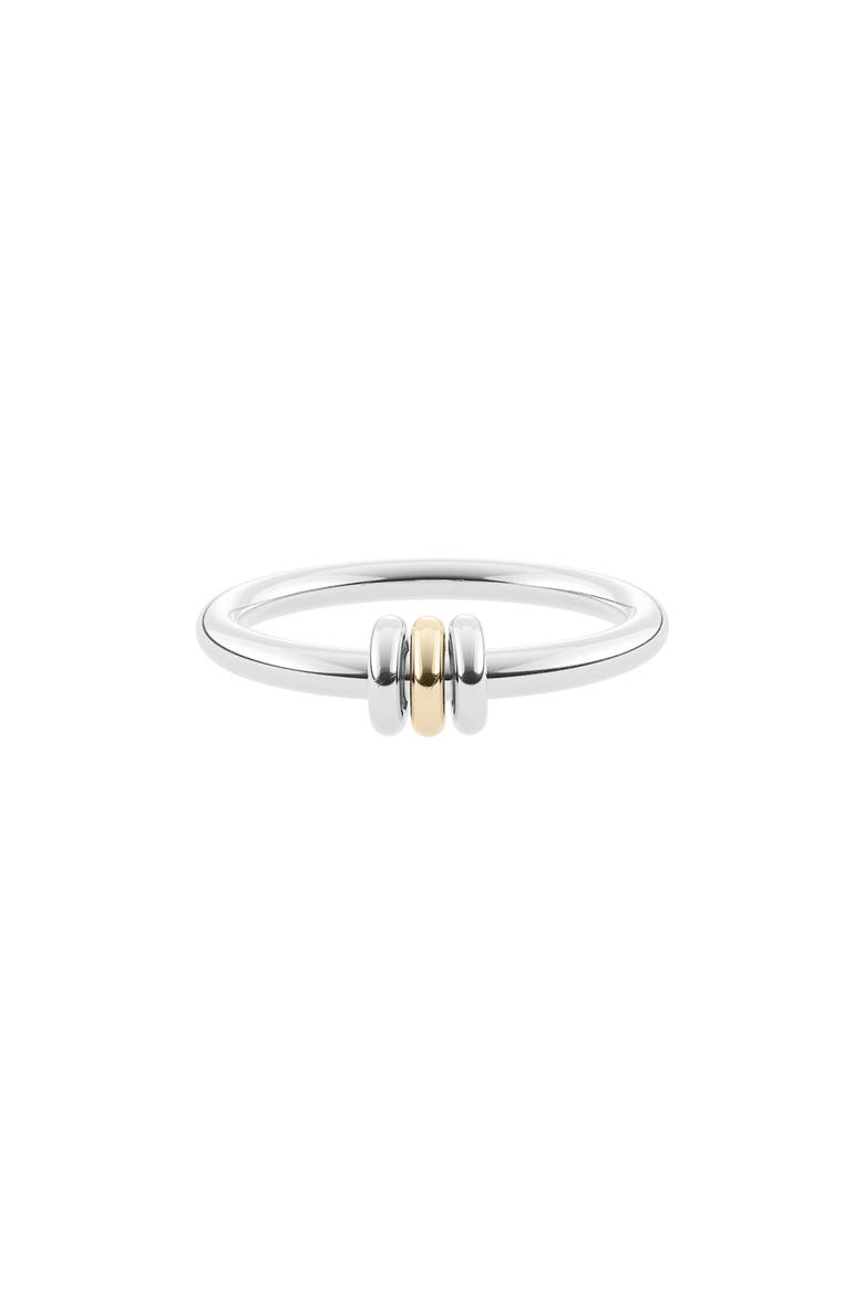 Sirius Mixed Metal Linked Ring, Main, color, SILVER