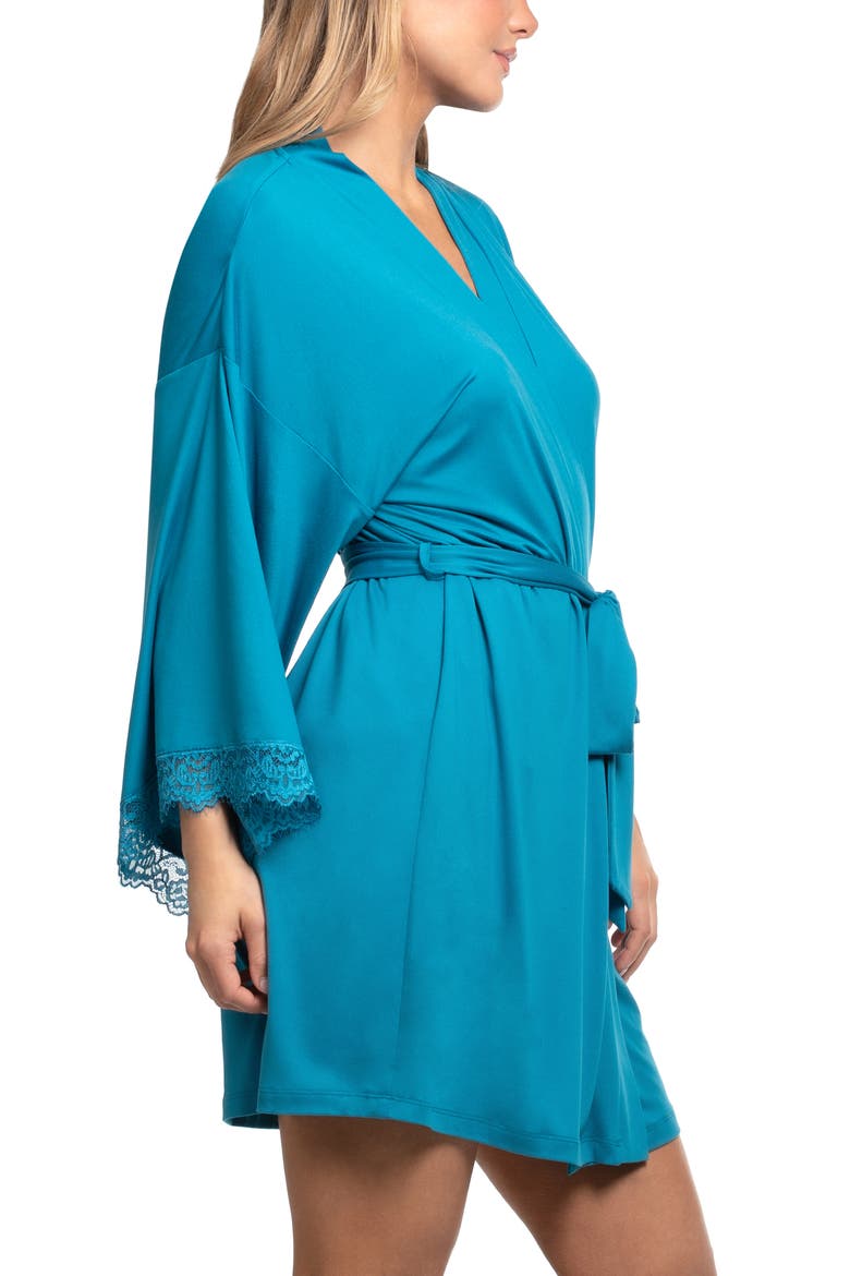 Aimee Knit Robe, Alternate, color, TEAL