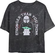 Star Wars: The Mandalorian Junior's Star Wars The Mandalorian Stronger Than Fireworks  Graphic T-Shirt