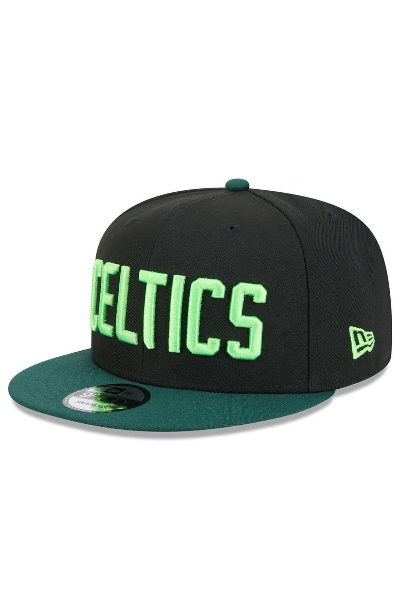 New Era Men's New Era  Black Boston Celtics 2024/25 City Edition 9FIFTY Snapback Hat, Alternate, color, 