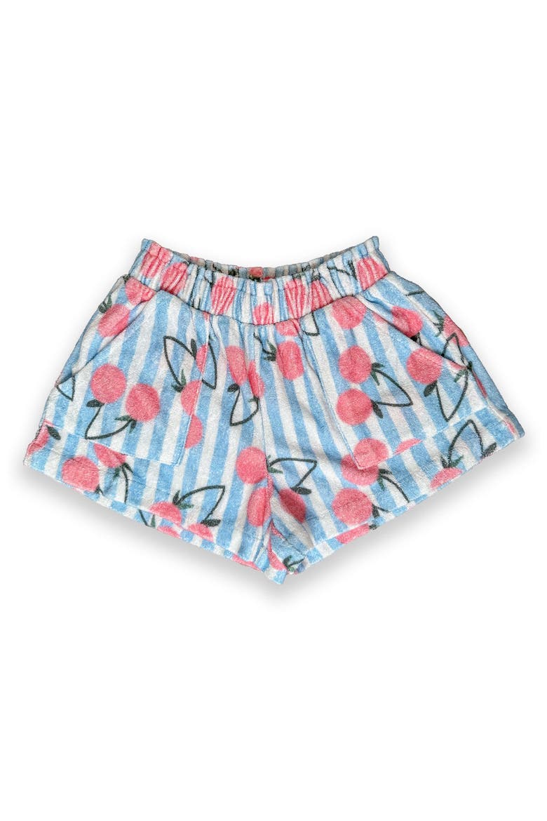 Ava Terry Shorts, Main, color, Blue Stripe