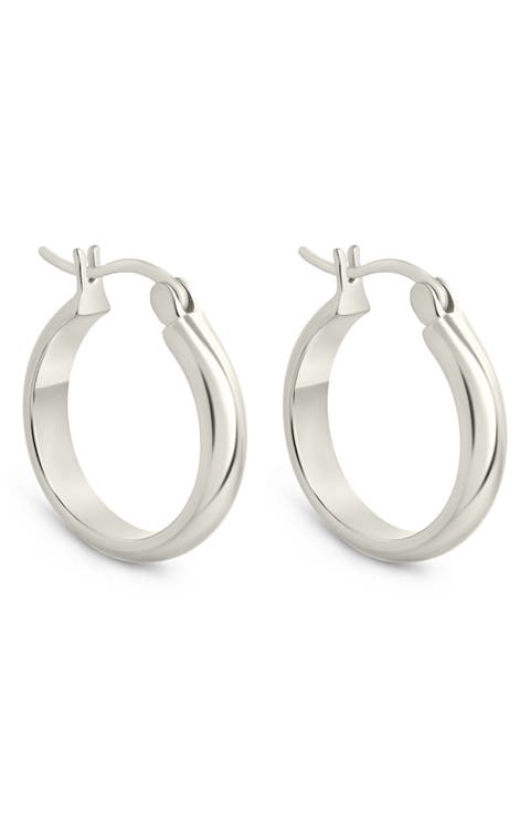 Tabitha Polished Hoop Earrings