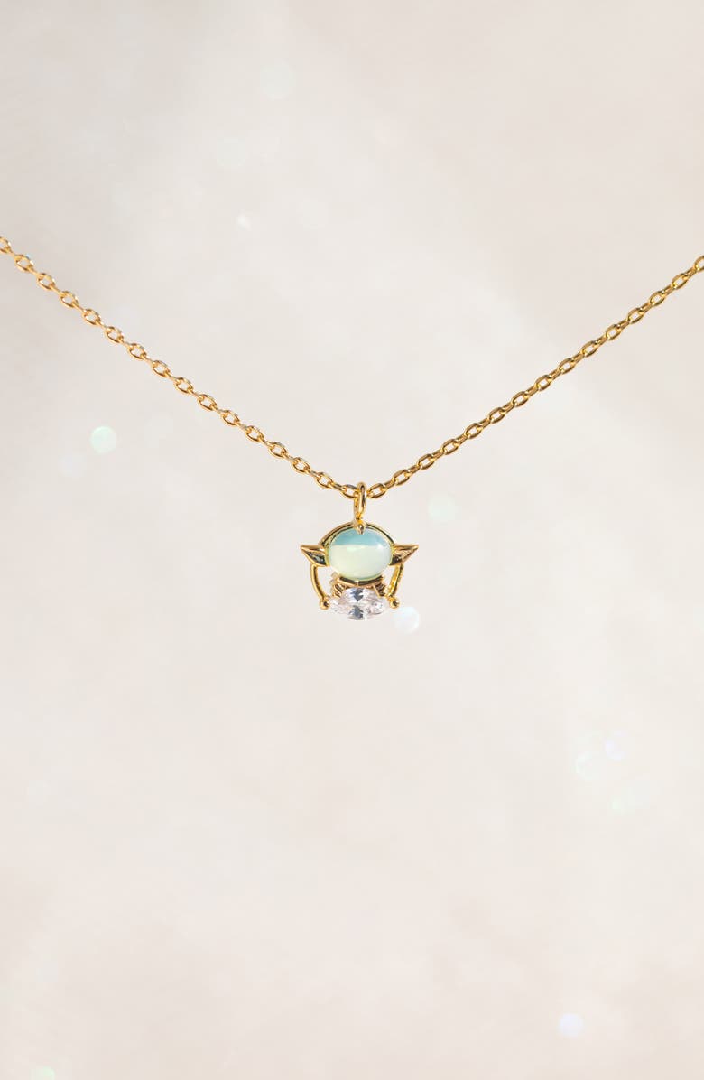 Girls Crew Star Wars Grogu Pendant Necklace, Alternate, color, Gold