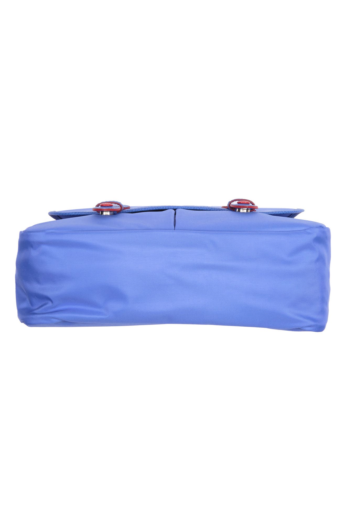 Nylon Messenger Shoulder Bag, Alternate, color, MYOSOTIS