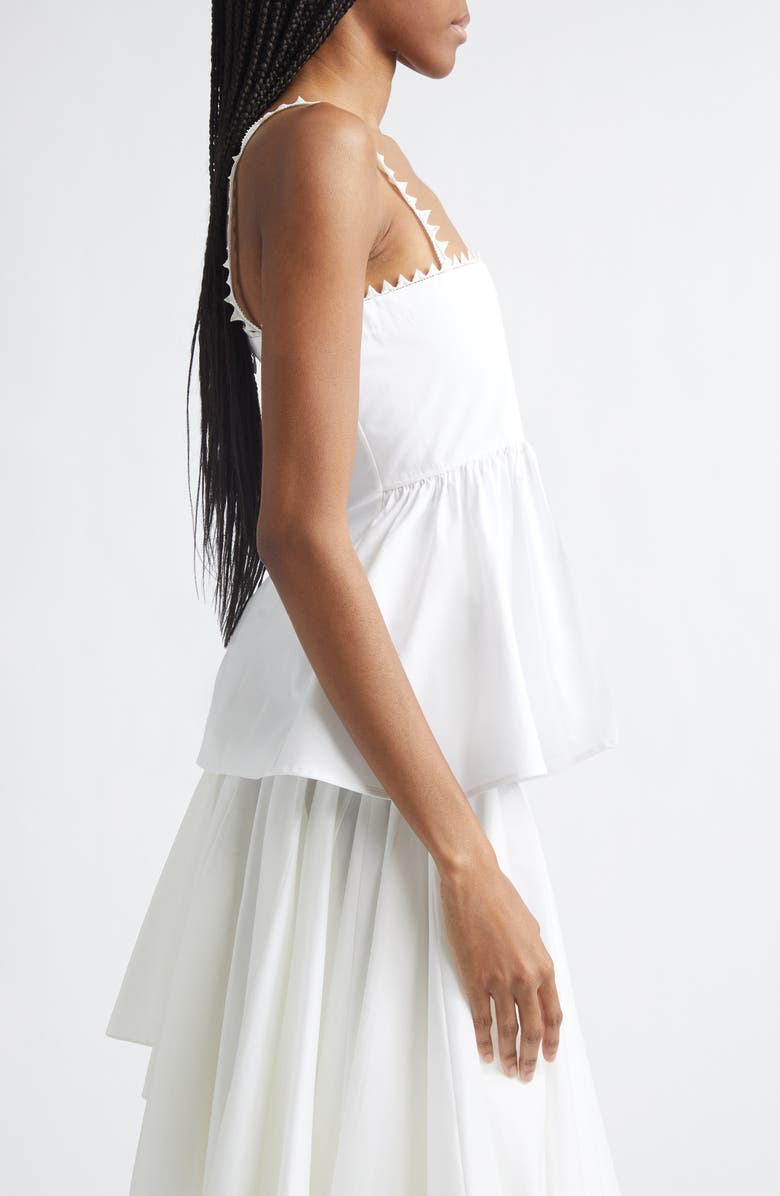Jacquemus The Traversin Cotton Poplin Camisole Top, Alternate, color, White