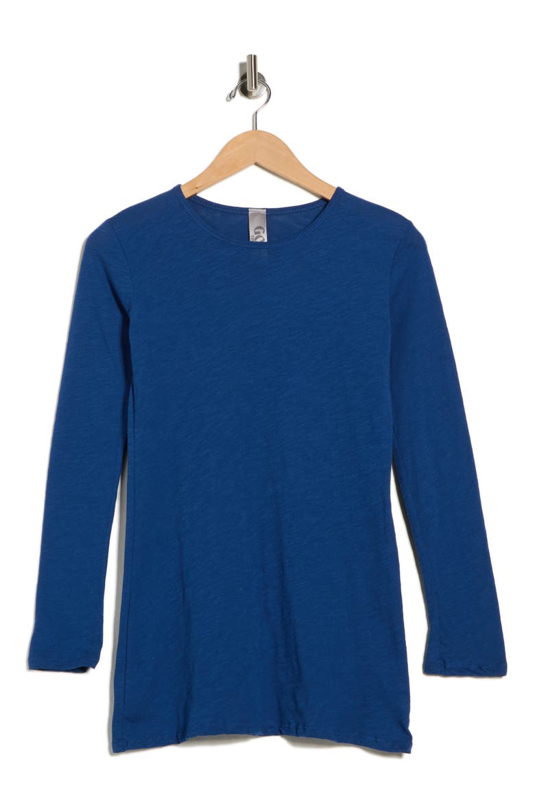 Long Sleeve T-Shirt, Alternate, color, LYONS BLUE SLUB
