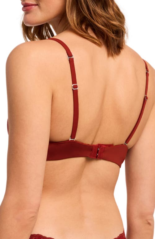 Montelle Intimates Wireless Convertible T-shirt Bra In Red