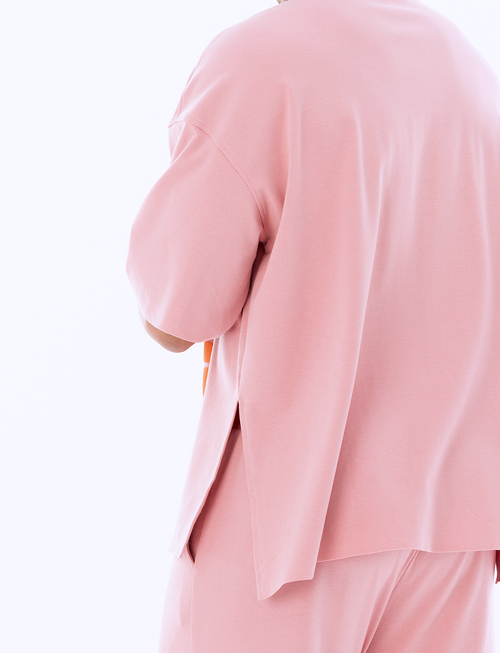 Dai Moda Love Is Not Enough Sweatshirt In Pink