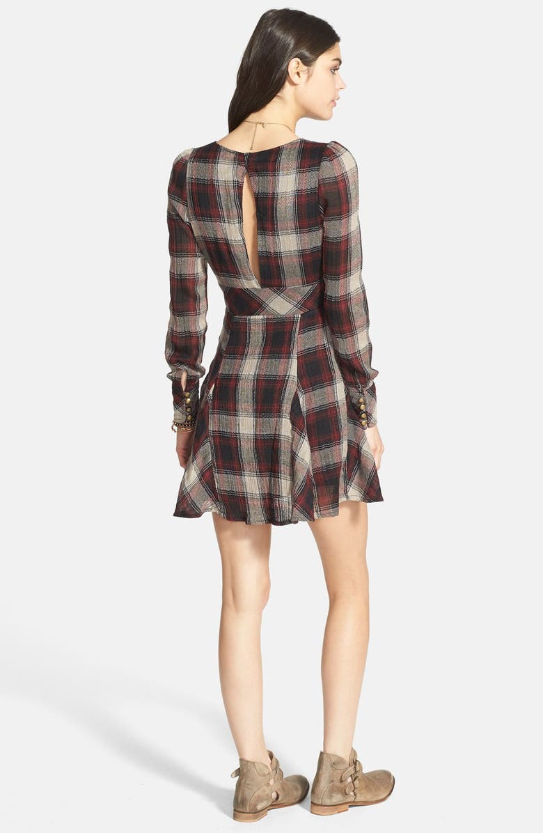 Free People 'Teen Spirit' Plaid Minidress, Alternate, color, 