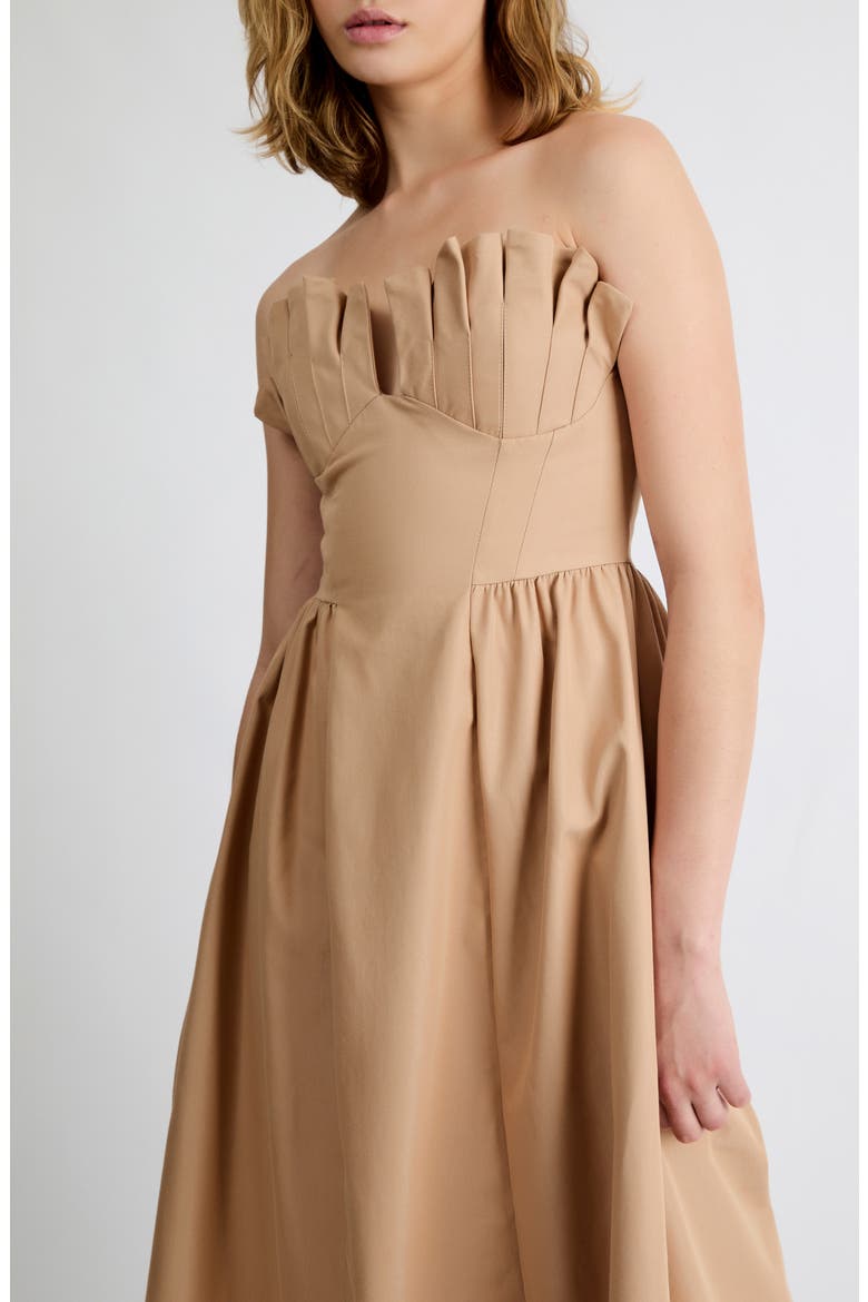 Carolina Midi Dress, Alternate, color, STONE