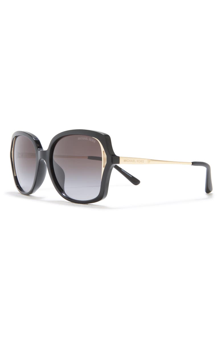 Michael Kors 55mm Square Interlaken Modern Sunglasses, Alternate, color, 