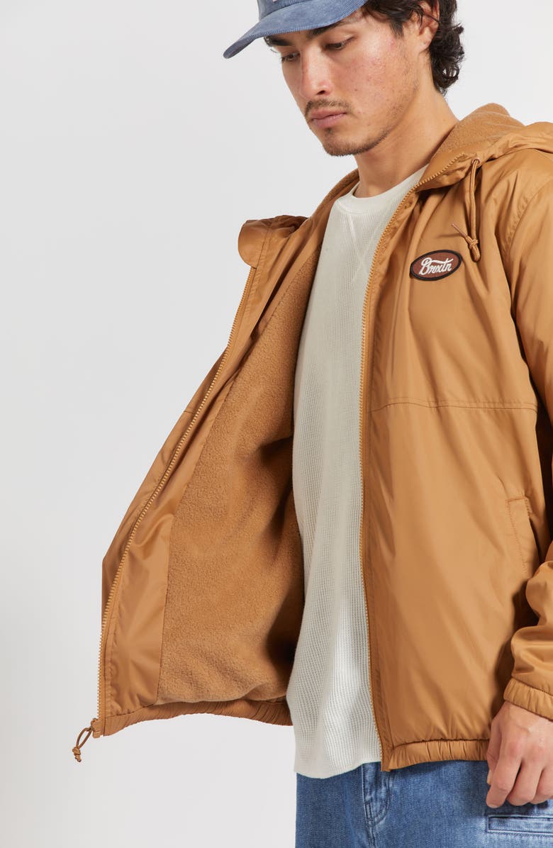 Brixton Claxton Parsons Fleece Lined Hooded Jacket, Alternate, color,