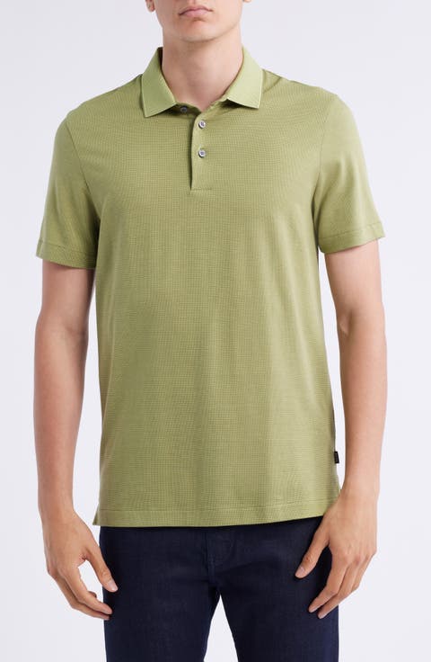 Pitton Slim Fit Mercerized Cotton Polo