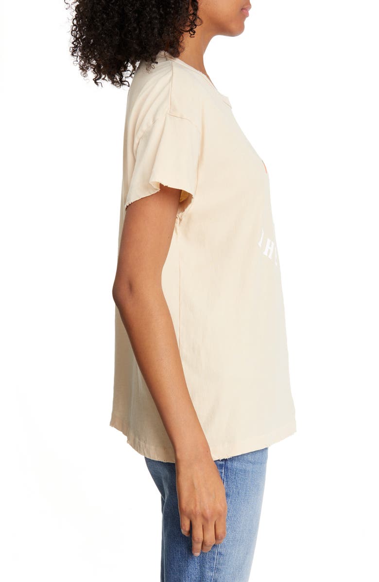 THE GREAT. The Boxy Crew Print Tee, Alternate, color, 