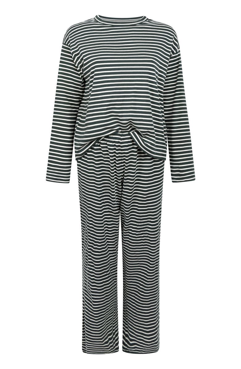 Hunkemöller Pyjamaset Cotton Jersey, Alternate, color, Green