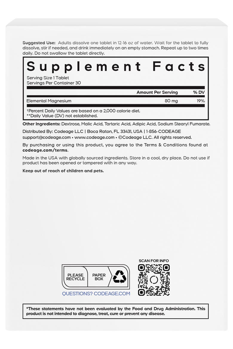 Molecular Hydrogen, Elemental Magnesium Effervescent Hydrogen Water Tablets, Alternate, color, White