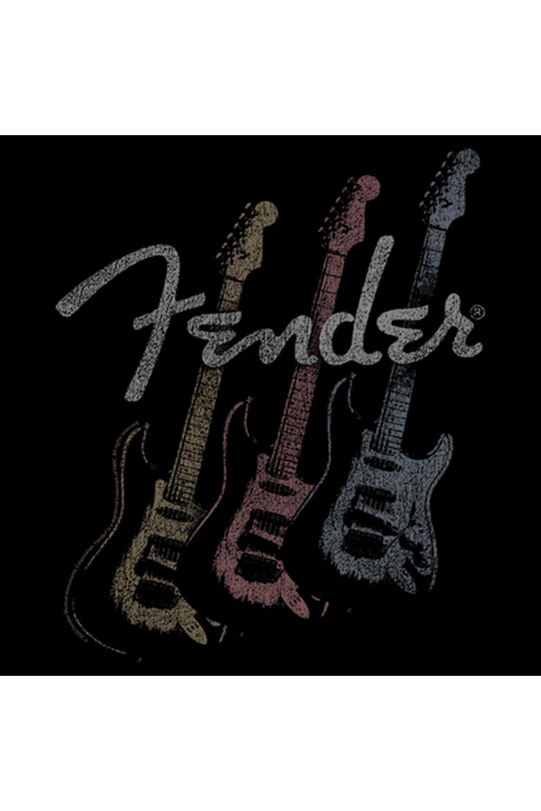 Men's Fender Triple Fret Logo Graphic Tee, Alternate, color, Black
