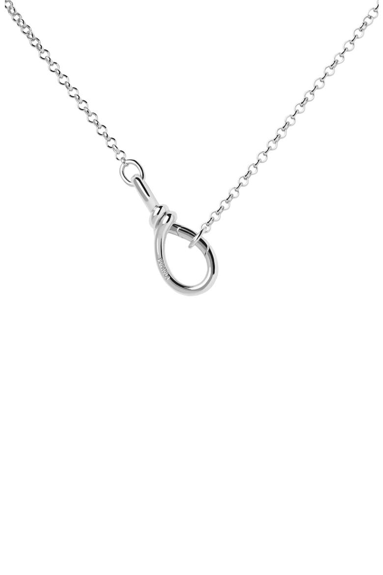 Stacker Clasp Chain Necklace, Main, color, Silver