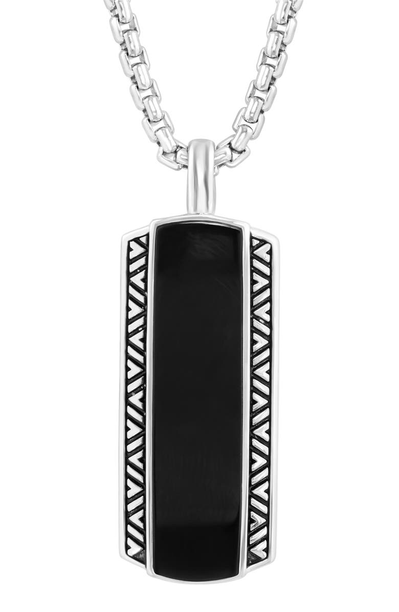 EFFY Onyx Pendant Necklace, Alternate, color, Black