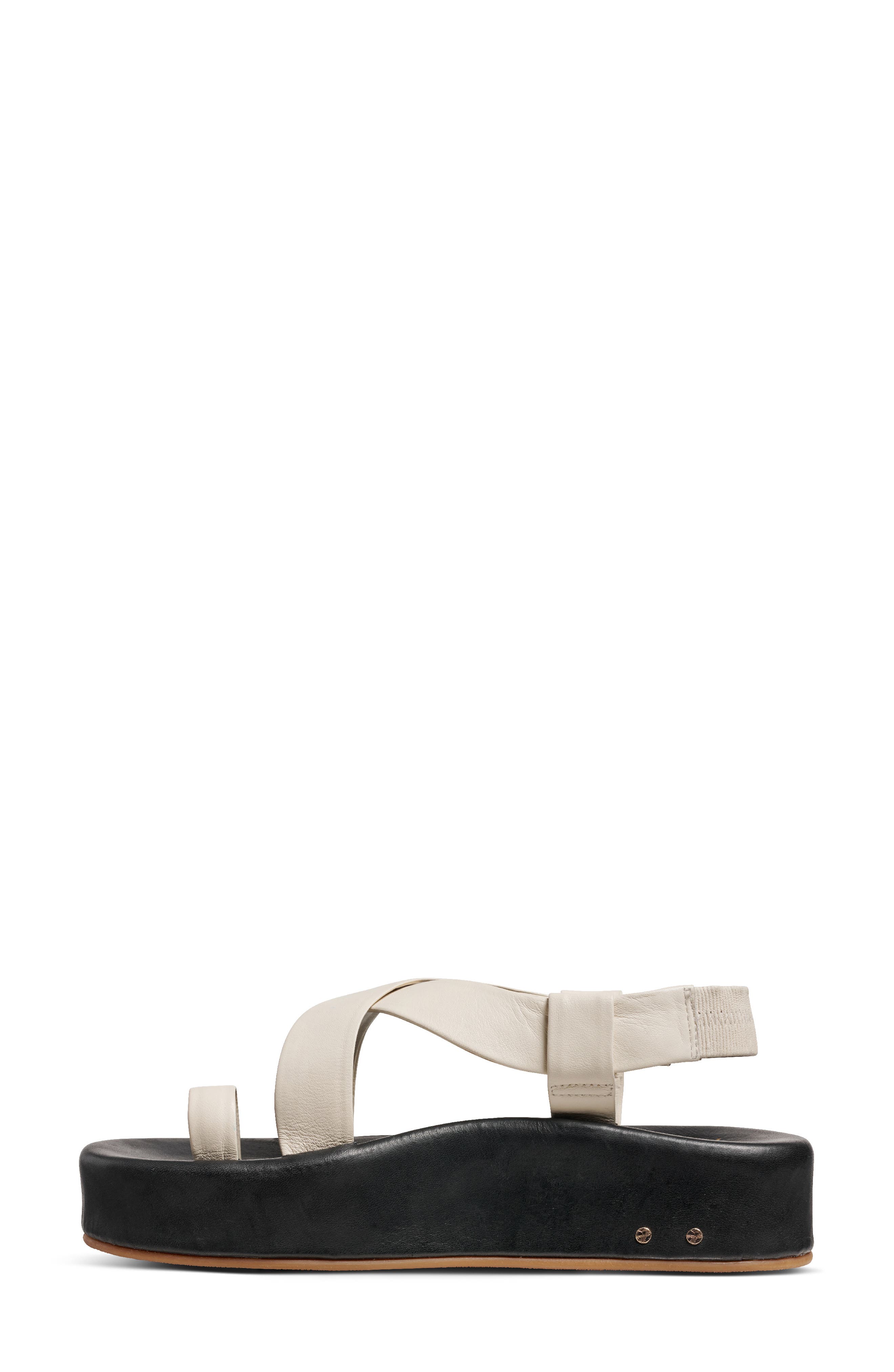 Beek Caracara Platform Sandal, Alternate, color, Vanilla/ Black