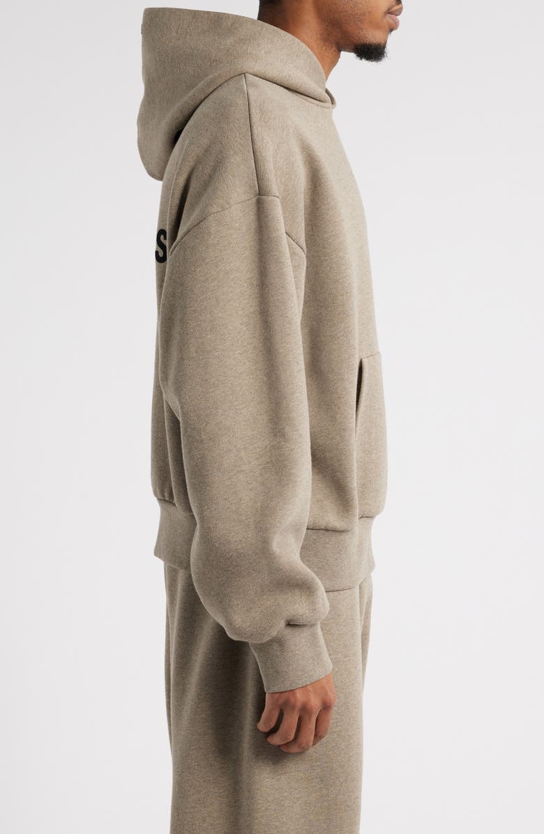 Fear of God Essentials Classic Fit Logo Graphic Hoodie, Alternate, color, Homestead Heather