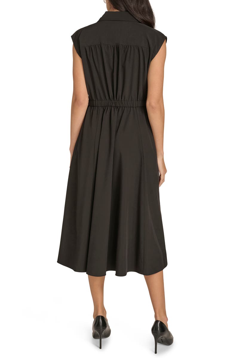 Calvin Klein Cap Sleeve A-Line Shirtdress, Alternate, color, 
