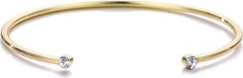 Crystal Endcap Cuff Bracelet