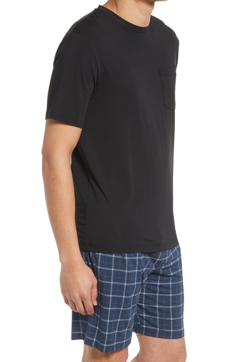 Second Skin Pocket Sleep T-Shirt, Alternate, color, BLACK