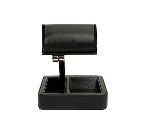 Wolf Roadster Single Travel Watch Stand In Black