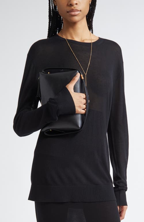 Totême Toteme Scoop Leather Clutch