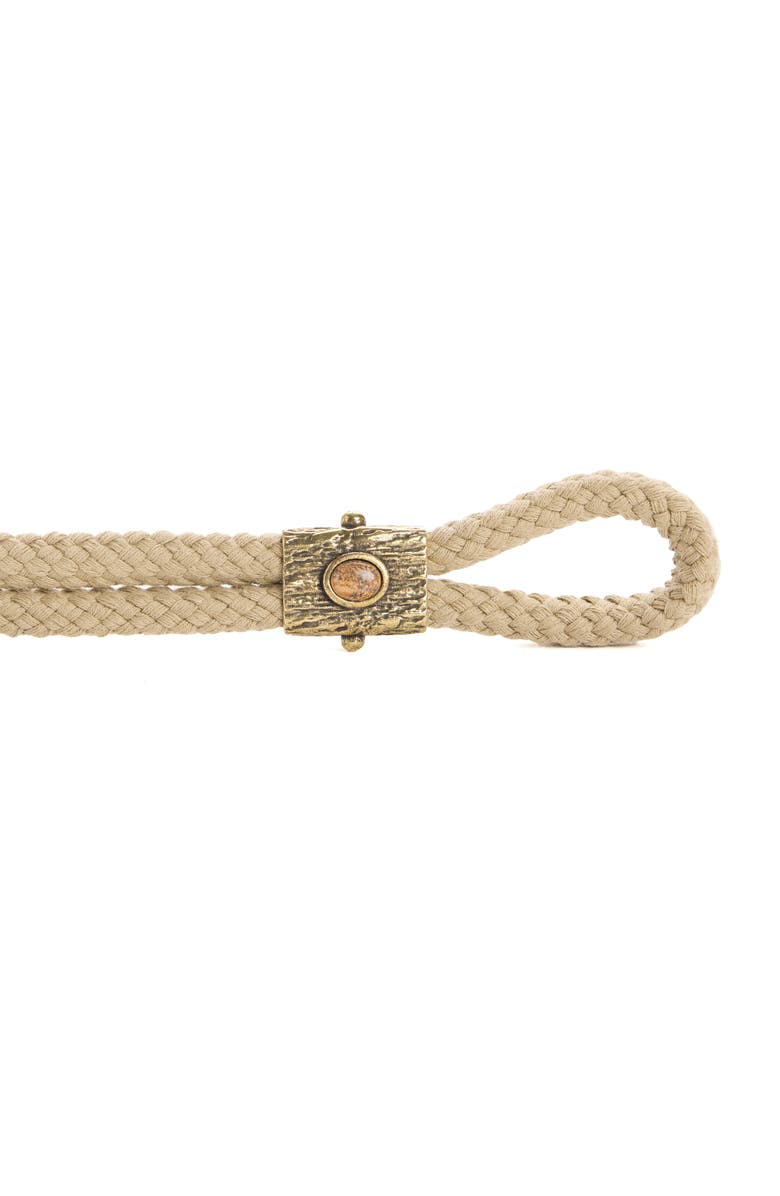 Isabel Marant Aleea Embellished Rope Belt, Alternate, color, Khaki