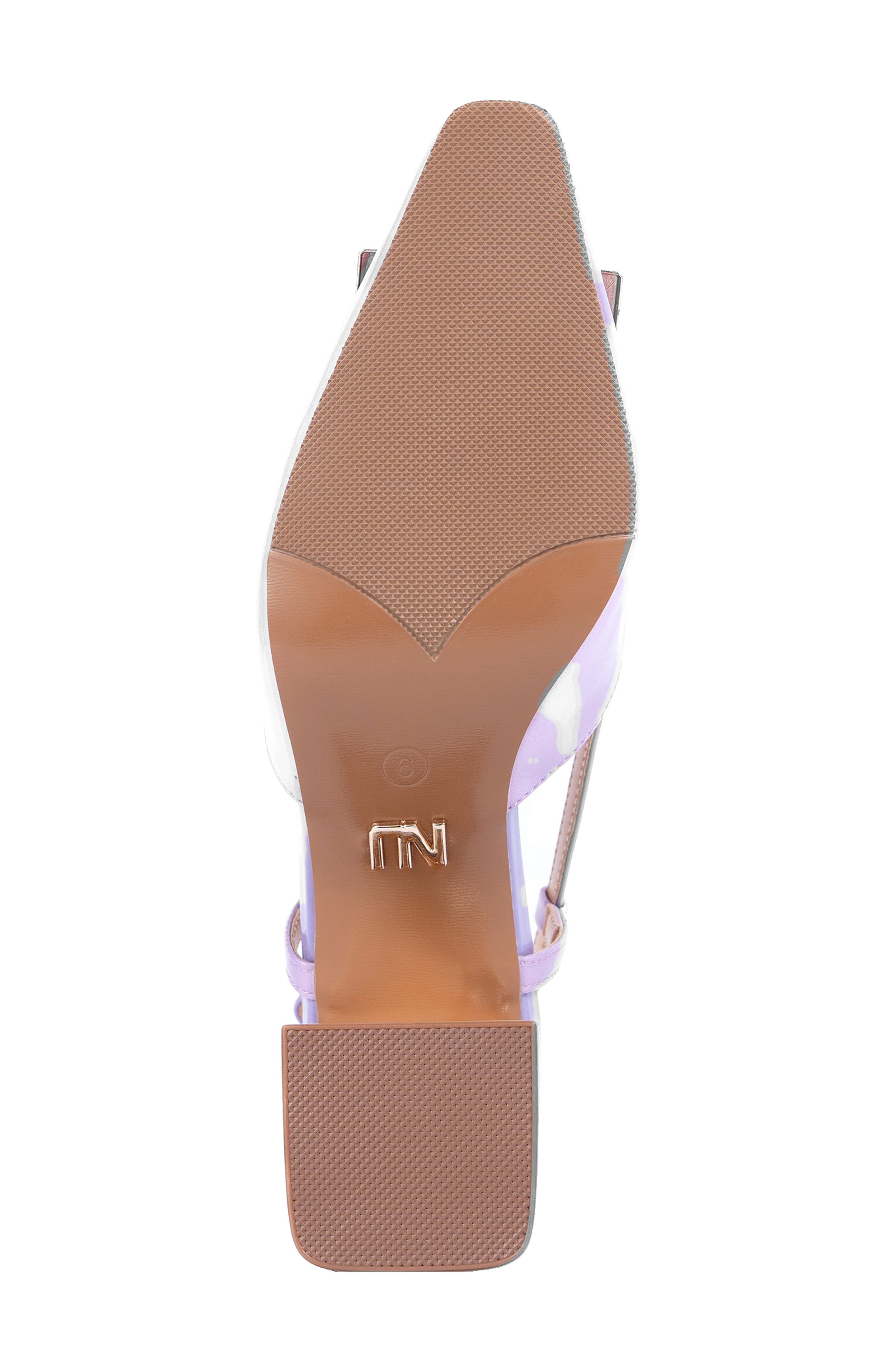 Maddie Pointed Toe Slingback Pump, Alternate, color, LAVENDER MULTI
