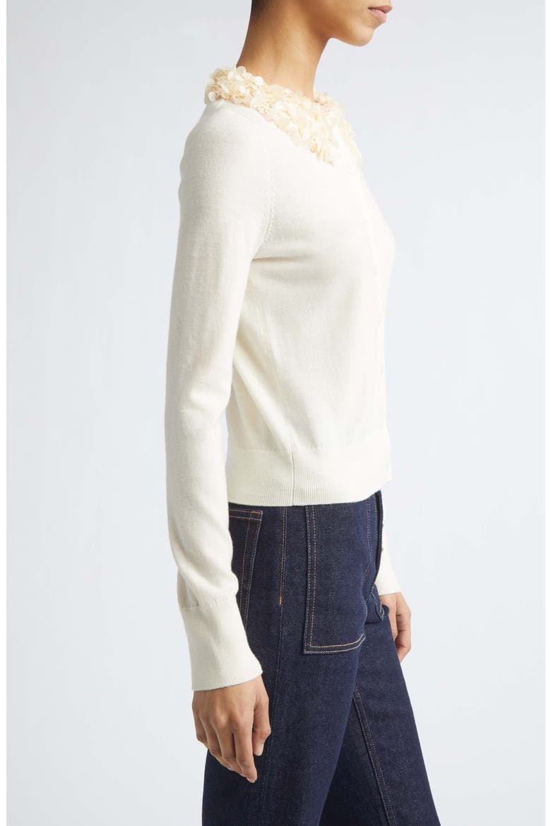 Anna Embellished Wool Cardigan, Alternate, color, PEARLED IVORY