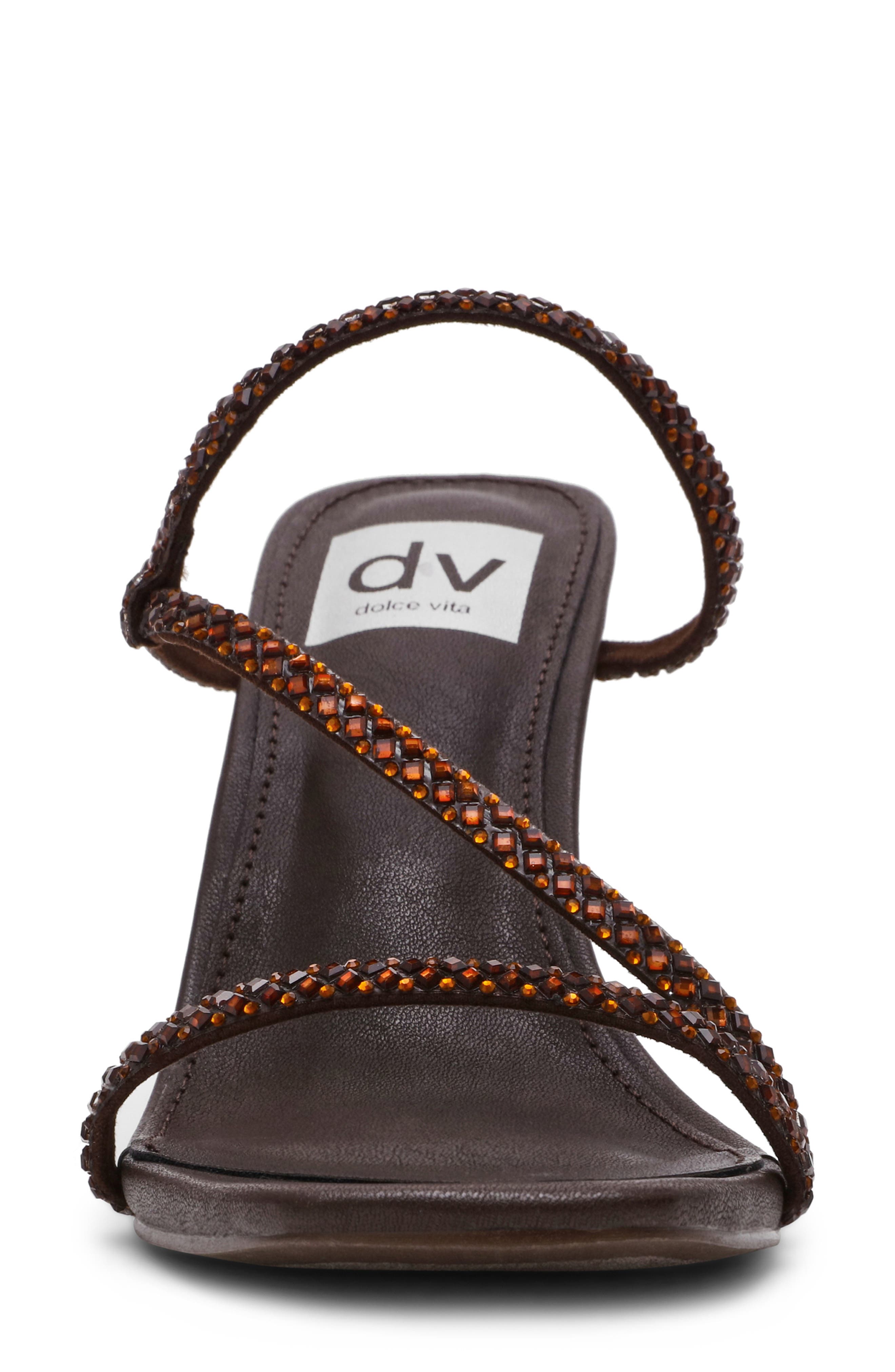 Starlit Sandal, Alternate, color, BROWN SPARKLE