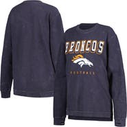 G-III 4HER BY CARL BANKS Women's G-III 4Her by Carl Banks Navy Denver Broncos Comfy Cord Pullover Sweatshirt
