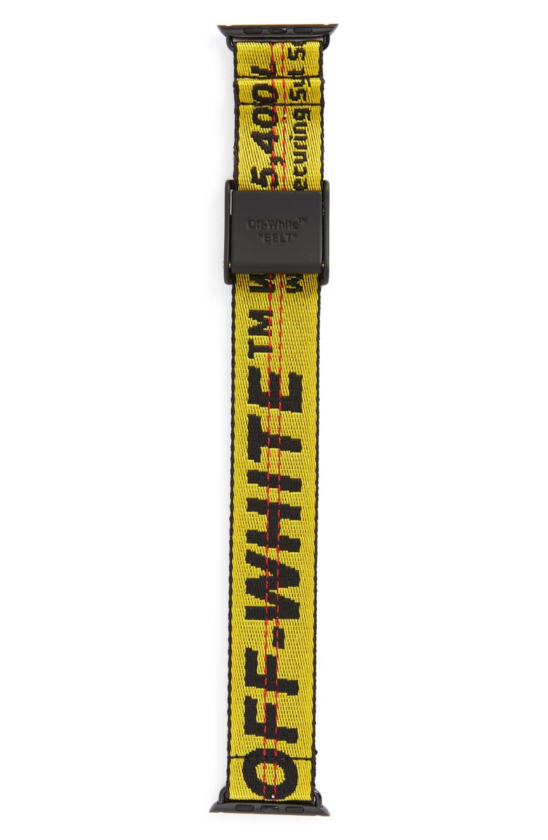 Off-White iWatch Industrial Belt Watch Band, 38mm/40mm, Main, color,