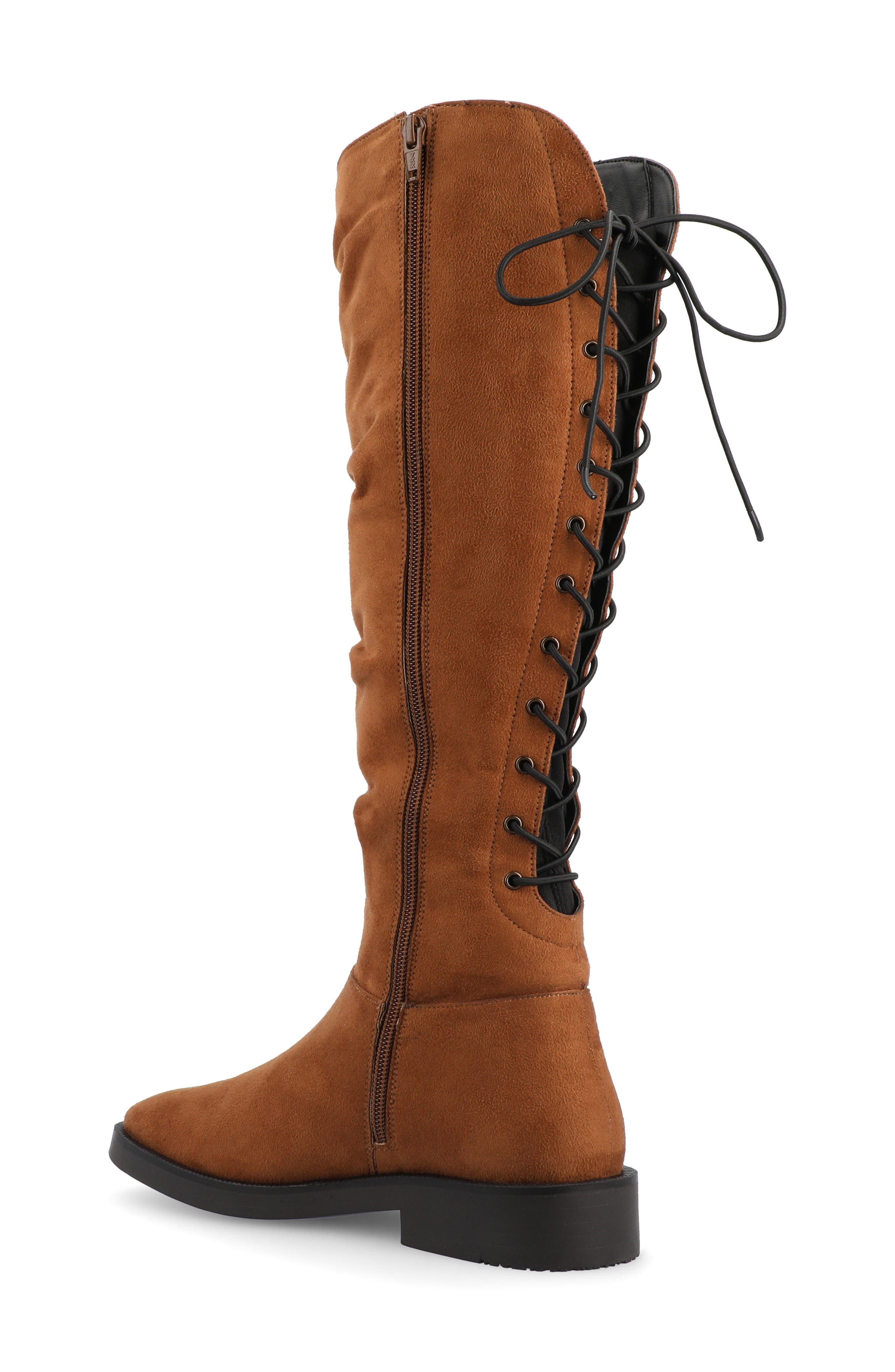 Journee Collection Miranda Boot, Alternate, color, Cognac