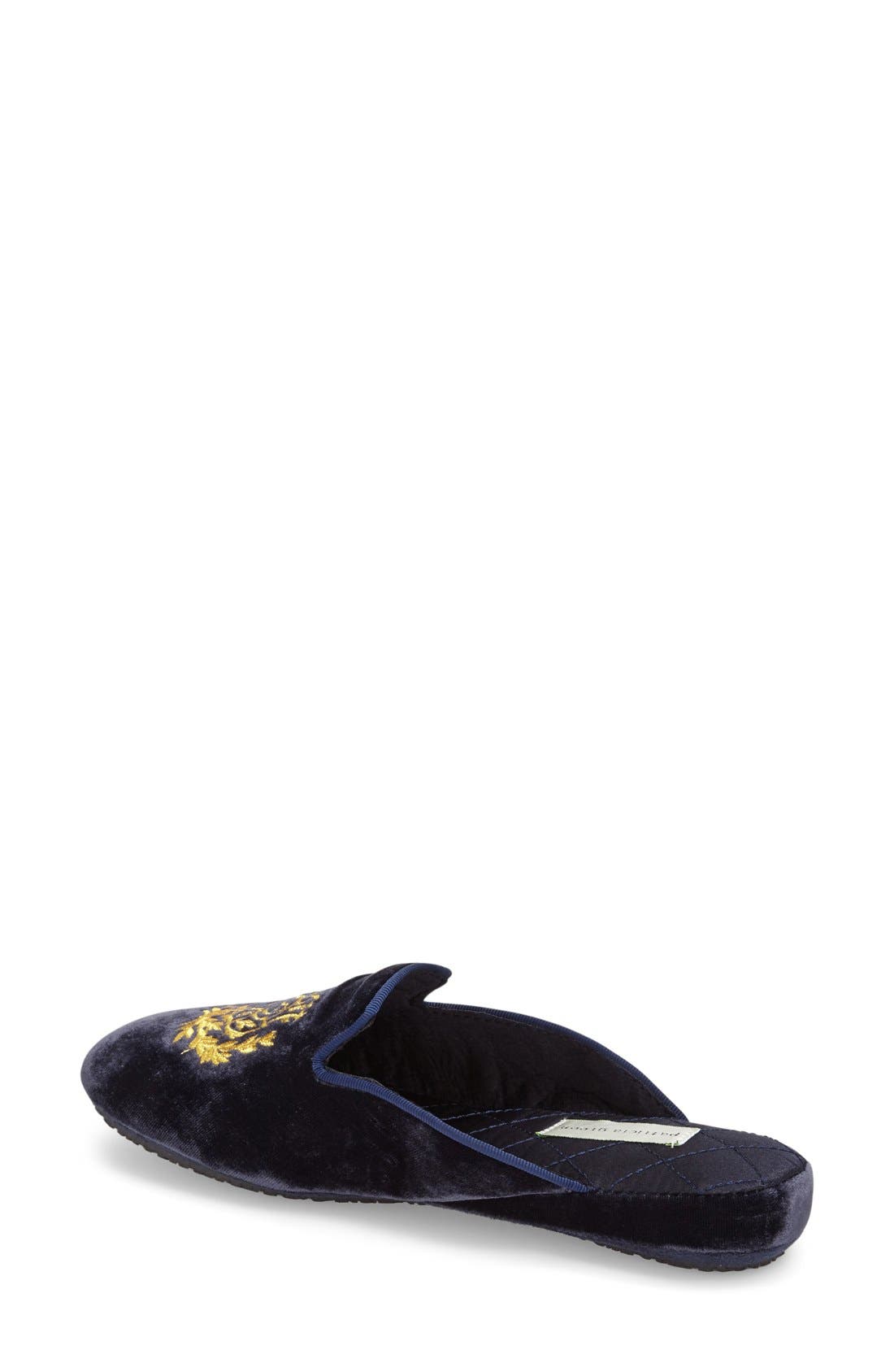 patricia green 'Diana' Slipper, Alternate, color, NAVY VELVET